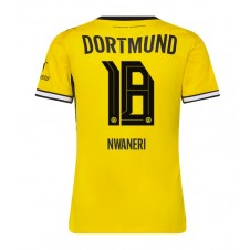Borussia Dortmund Ethan Nwaneri #18 Hjemmedrakt Kvinner 2026-27 Kortermet